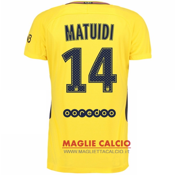 nuova maglietta paris saint germain 2017-2018 matuidi 14 seconda